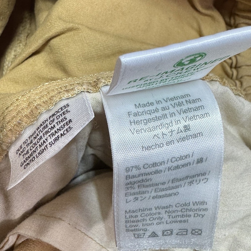 J Crew Women's Khaki Tan Cropped Wide Leg‎ Pants Trousers Size Medium Petite MP - Picture 5 of 6